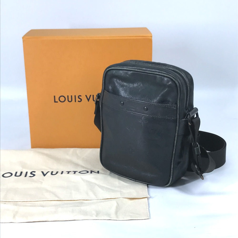 LOUIS VUITTON M43681 モノグラムシャドウ ダヌーブPM ポシェット 斜め掛け ショルダーバッグ レザー メンズ - brandshop-reference