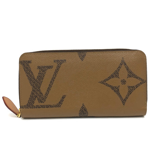 LOUIS VUITTON M67687 モノグラムジャイアント ジッピーウォレット 長財布 財布 ウォレット 長財布 モノグラムリバースキャンバス レディース ブラウン