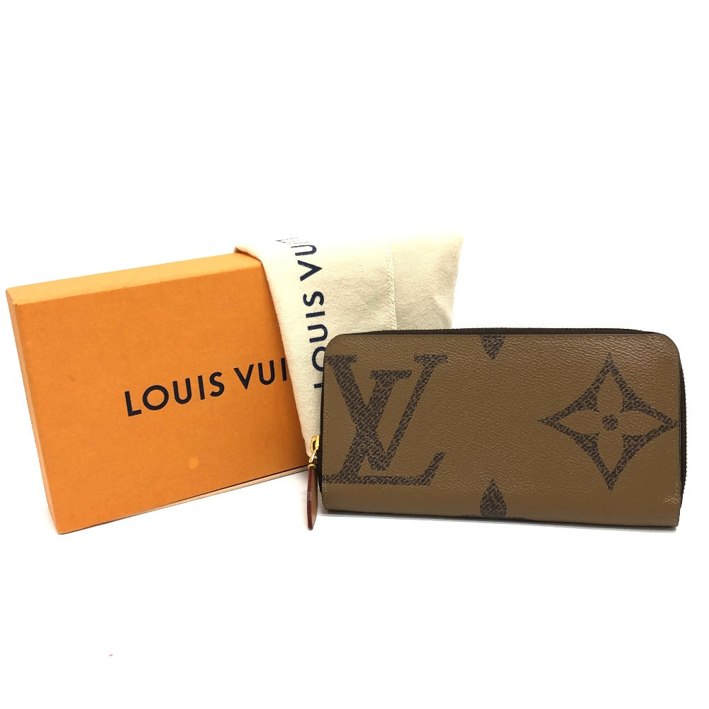 LOUIS VUITTON M67687 モノグラムジャイアント ジッピーウォレット 長財布 財布 ウォレット 長財布 モノグラムリバースキャンバス レディース ブラウン