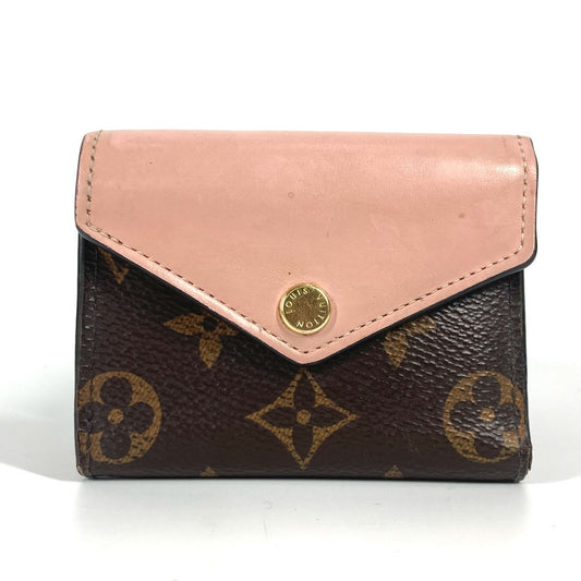 LOUIS VUITTON M62933 モノグラム ポルトフォイユゾエ コンパクトウォレット 財布 3つ折り財布 モノグラムキャンバス レディース ブラウン - brandshop-reference