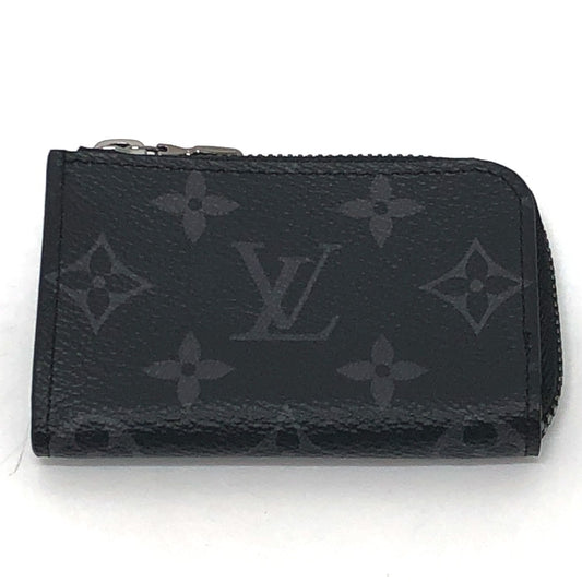 LOUIS VUITTON M63536 ポルトモネジュール L字ファスナー 小銭入れ コンパクトウォレット コインケース モノグラムエクリプスキャンバス メンズ ブラック