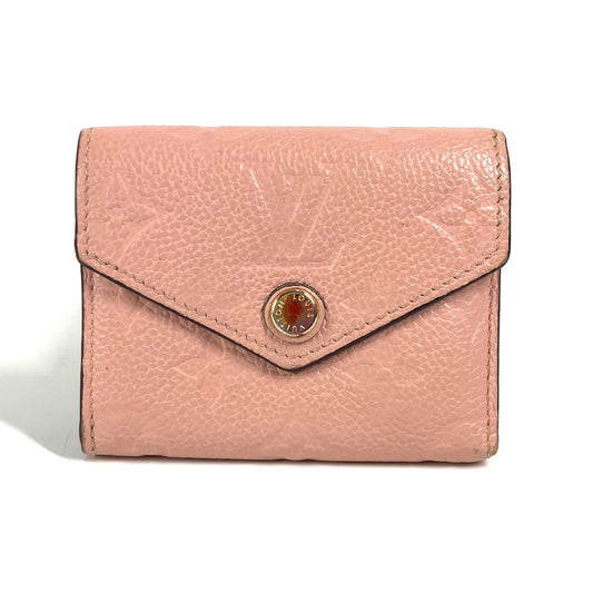 LOUIS VUITTON M62936 モノグラムアンプラント ポルトフォイユ ゾエ コンパクトウォレット 3つ折り財布 モノグラムアンプラントレザー レディース ローズプードル ピンク