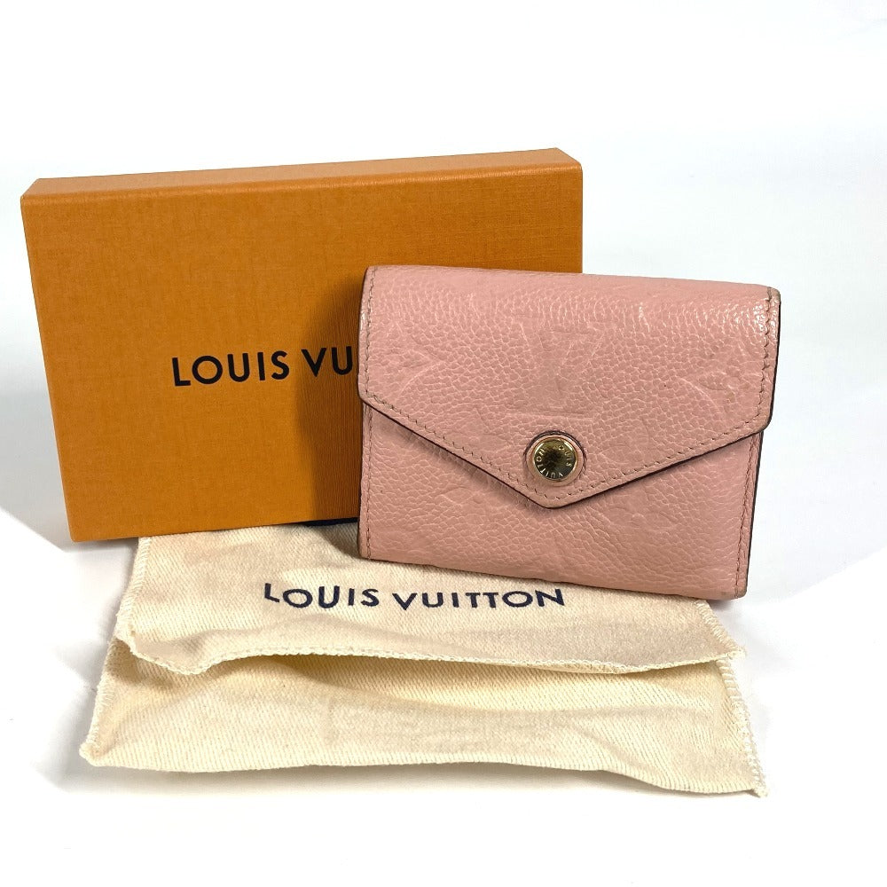 LOUIS VUITTON M62936 モノグラムアンプラント ポルトフォイユ ゾエ コンパクトウォレット 3つ折り財布 モノグラムアンプラントレザー レディース ローズプードル ピンク