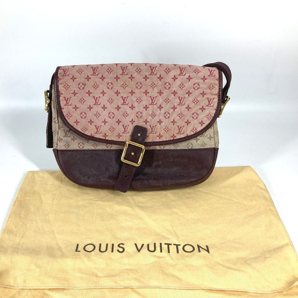 LOUIS VUITTON M92171 Monogram Mini Bérangère Flap Bag, Crossbody Pochette, Shoulder Bag, Monogram Mini Canvas, Women's, Cherry Red