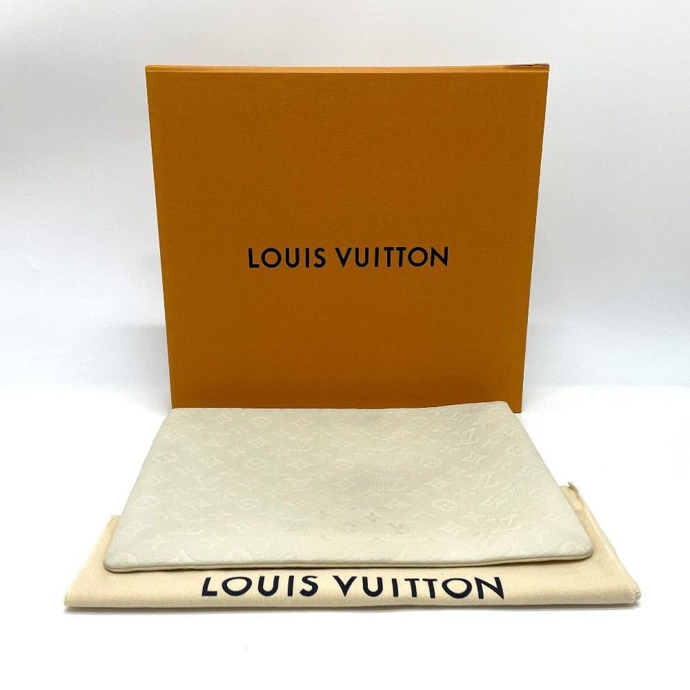 LOUIS VUITTON M67462 Taurillon Monogram Pochette A4 Bag, Virgil Abloh Clutch Bag, Taurillon, Men's, Blanc, White