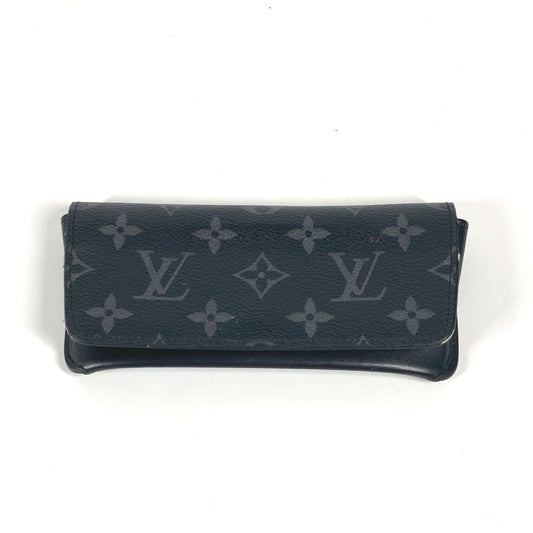 LOUIS VUITTON GI0296 エテュイ・リュネット ウディ サングラスケース ポーチ 眼鏡 メガネ アイウェア メガネケース モノグラムエクリプスキャンバス ユニセックス ブラック - brandshop-reference