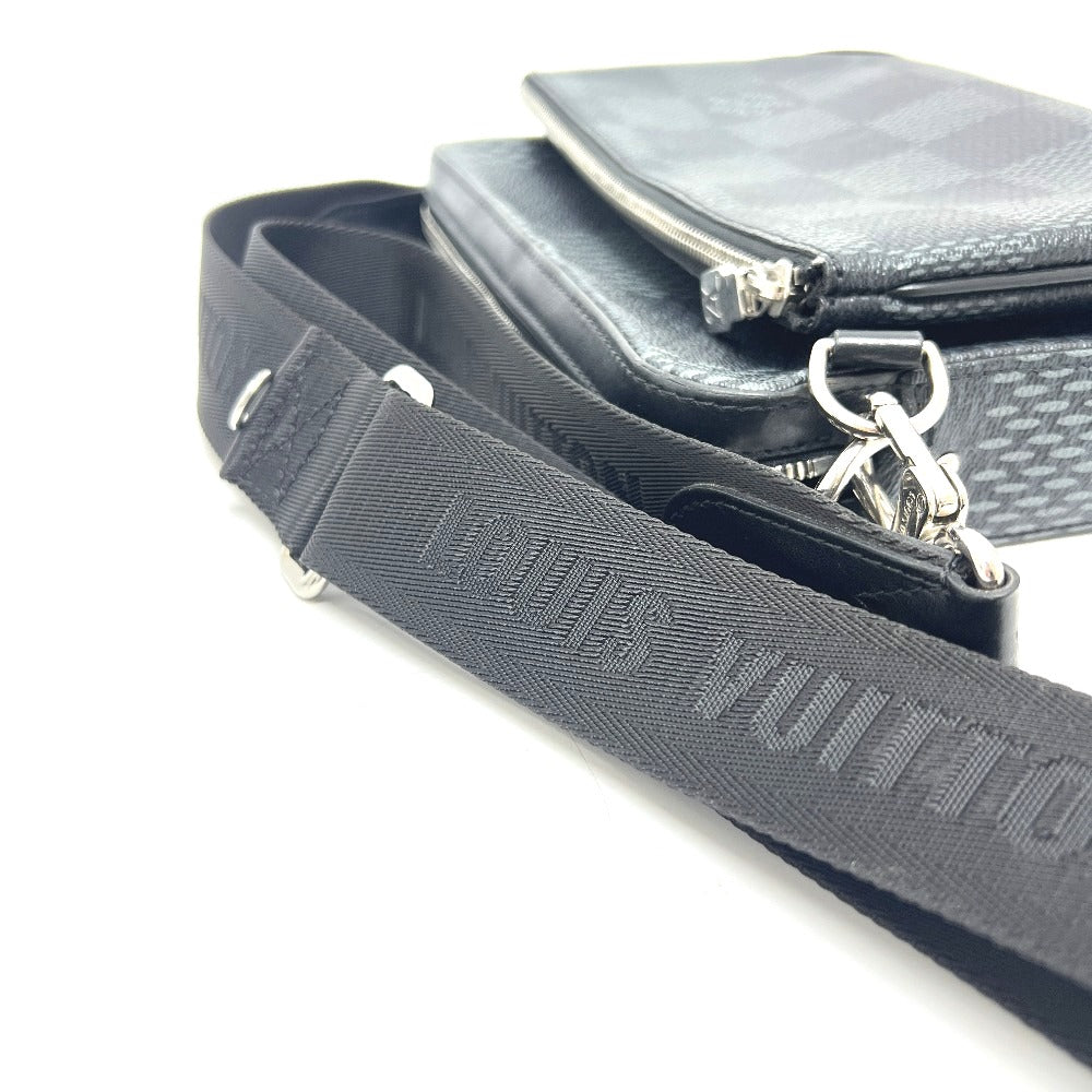 LOUIS VUITTON N50017 グラフィット3D トリオ メッセンジャー カバン ショルダーバッグ ダミエグラフィットキャンバス ユニセックス ブラック