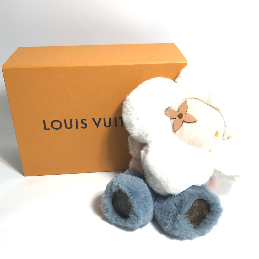 LOUIS VUITTON GI0445 Dudu Vivienne Doll Interior Stuffed Toy Leather Women's White