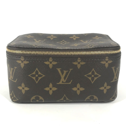 LOUIS VUITTON M43688 モノグラム キューブ・ドゥ・ランジュモン PM メイクポーチ 化粧ポーチ ポーチ モノグラムキャンバス レディース ブラウン