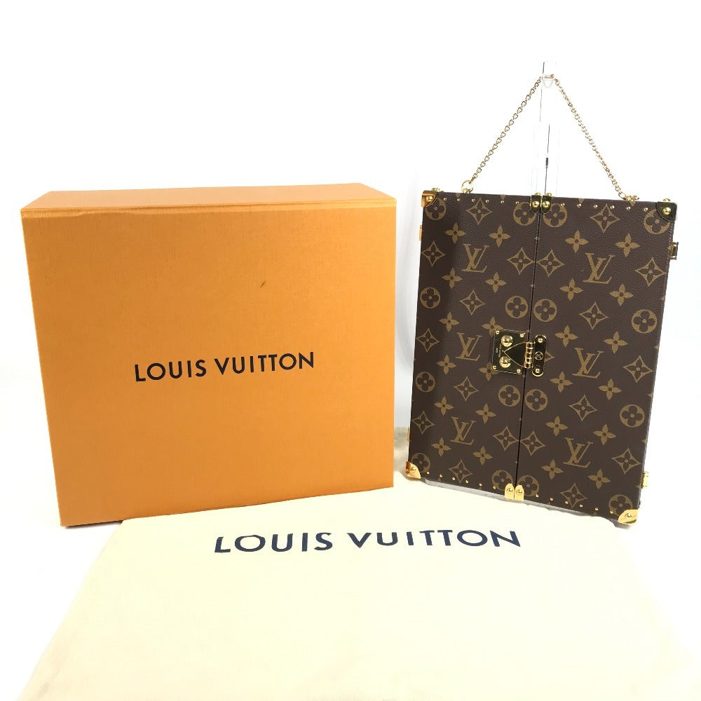 LOUIS VUITTON GI0554 モノグラム ホーム ミラー トランク インテリア 三面鏡 鏡 モノグラムキャンバス ユニセックス ブラウン