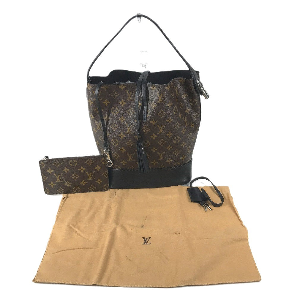 LOUIS VUITTON M94542 モノグラム イドール NN14GM カバン ポーチ付き 肩掛け バケツ型 ショルダーバッグ モノグラムキャンバス レディース ノワール ブラック