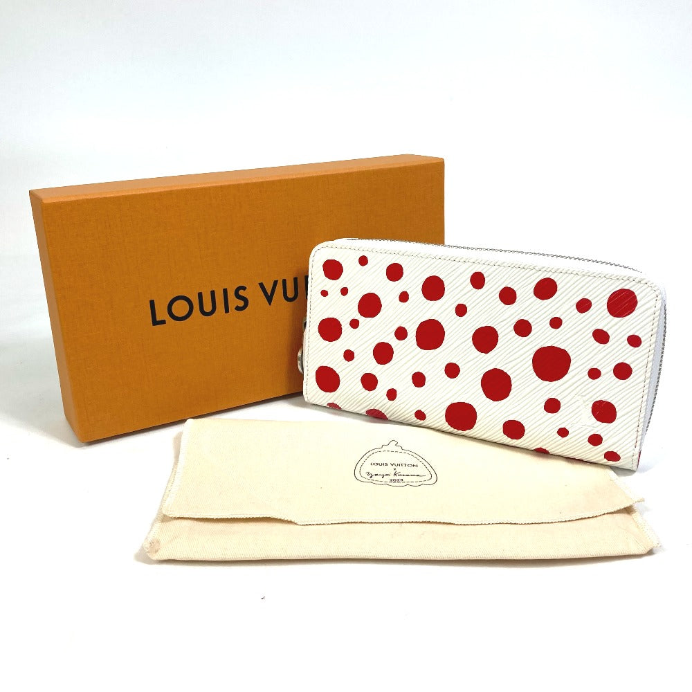 LOUIS VUITTON M81961 エピ 日本限定 LV × YK ジッピーウォレット 草間彌生 ラウンドファスナー 長財布 エピレザー レディース ルージュ レッド