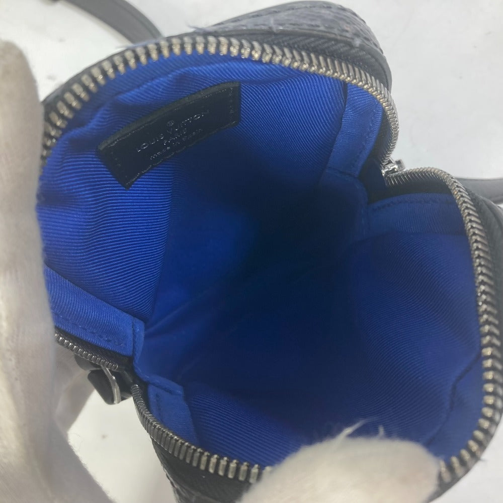 LOUIS VUITTON M45928 Monogram Eclipse Danube PPM Trunk Print Bag Comic Crossbody Shoulder Bag Monogram Eclipse Canvas Men's Black