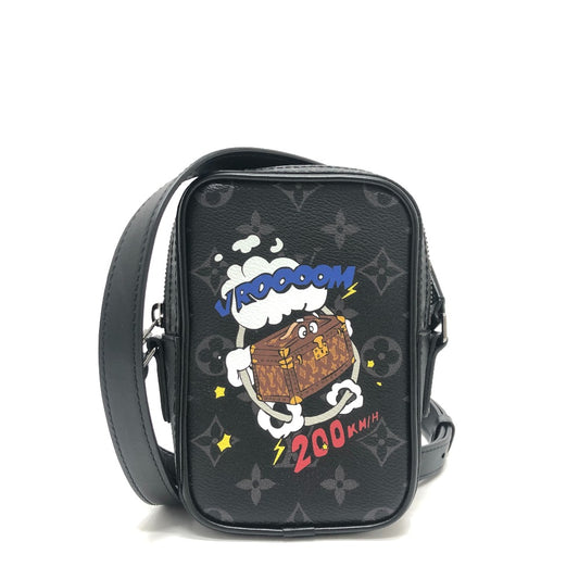 LOUIS VUITTON M45928 ダヌーヴPPM トランクプリント バック カバン 斜め掛け ショルダーバッグ モノグラムエクリプスキャンバス メンズ ブラック - brandshop-reference