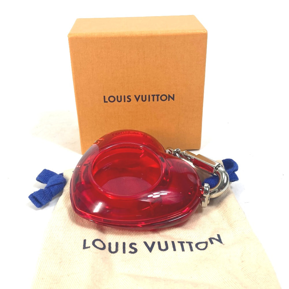LOUIS VUITTON R17599 カラビナ タンブールホライゾン ハート 時計 ホライゾン収納グッズ 小物入れ キーホルダー プラスチック レディース レッド - brandshop-reference