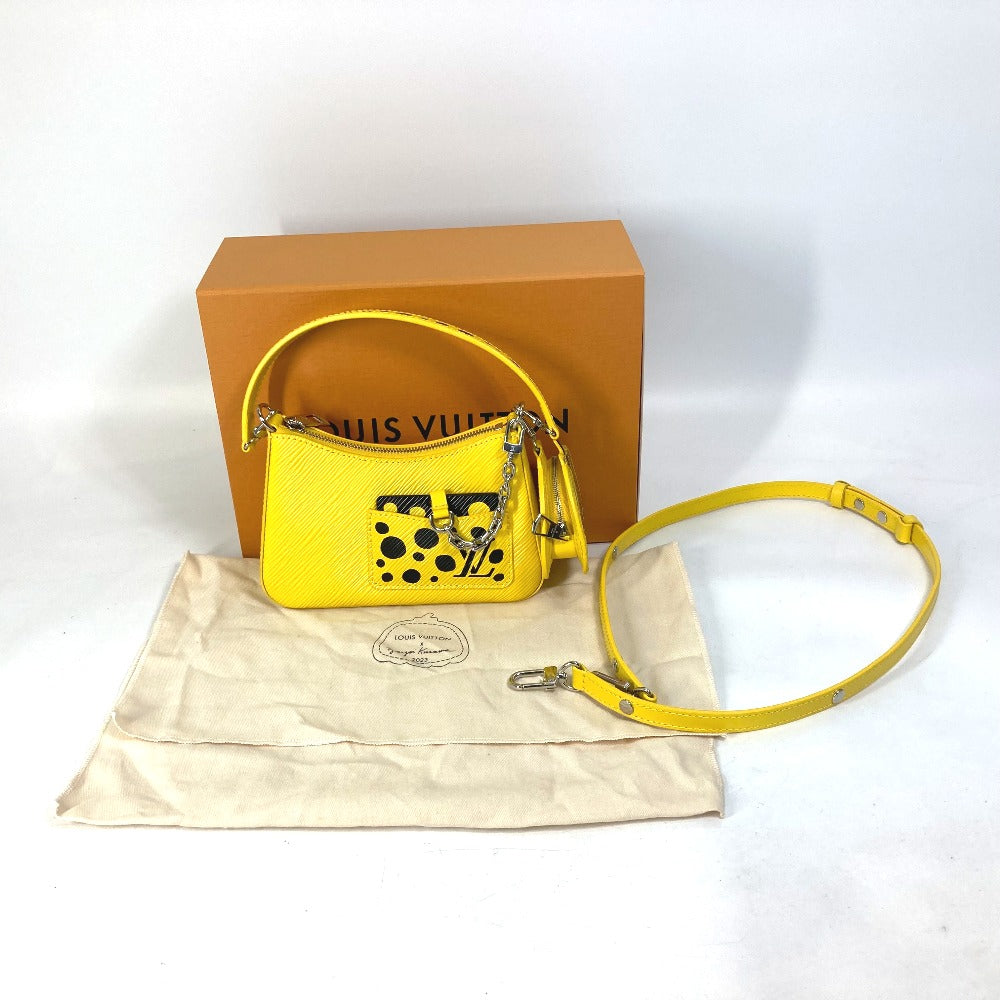 LOUIS VUITTON M21702 Yayoi Kusama Collaboration LVxYK Malellini 2-Way Bag Shoulder Bag/Crossbody Handbag Epi Leather Women's Jaune Yellow