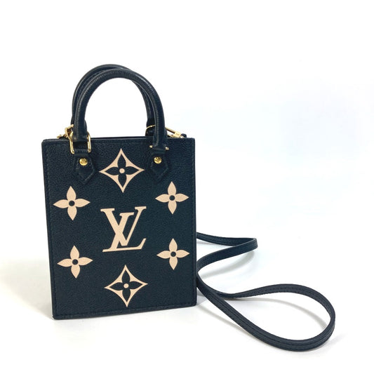 LOUIS VUITTON M81416 モノグラムアンプラント プティットサックプラ 2WAY ハンドバッグ 斜め掛け ショルダーバッグ モノグラムアンプラントレザー レディース ブラック - brandshop-reference
