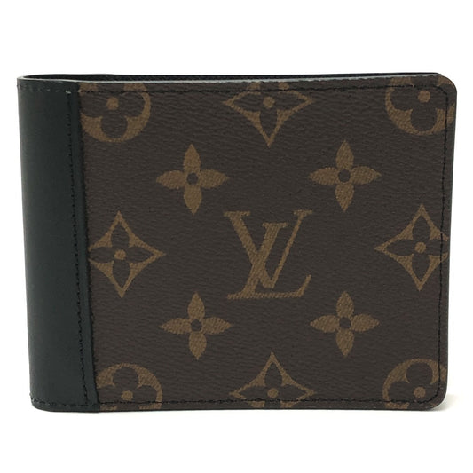 LOUIS VUITTON M69408 ポルトフォイユミュルティプル 札入れ コンパクトウォレット 2つ折り財布 モノグラムマカサーキャンバス ユニセックス ブラウン