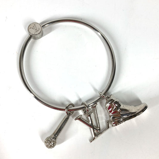 LOUIS VUITTON M68854 Mike Rhinestone Sneaker Porte-Clés Round Ring Bag Charm Key Ring Keychain Metal Men's Silver