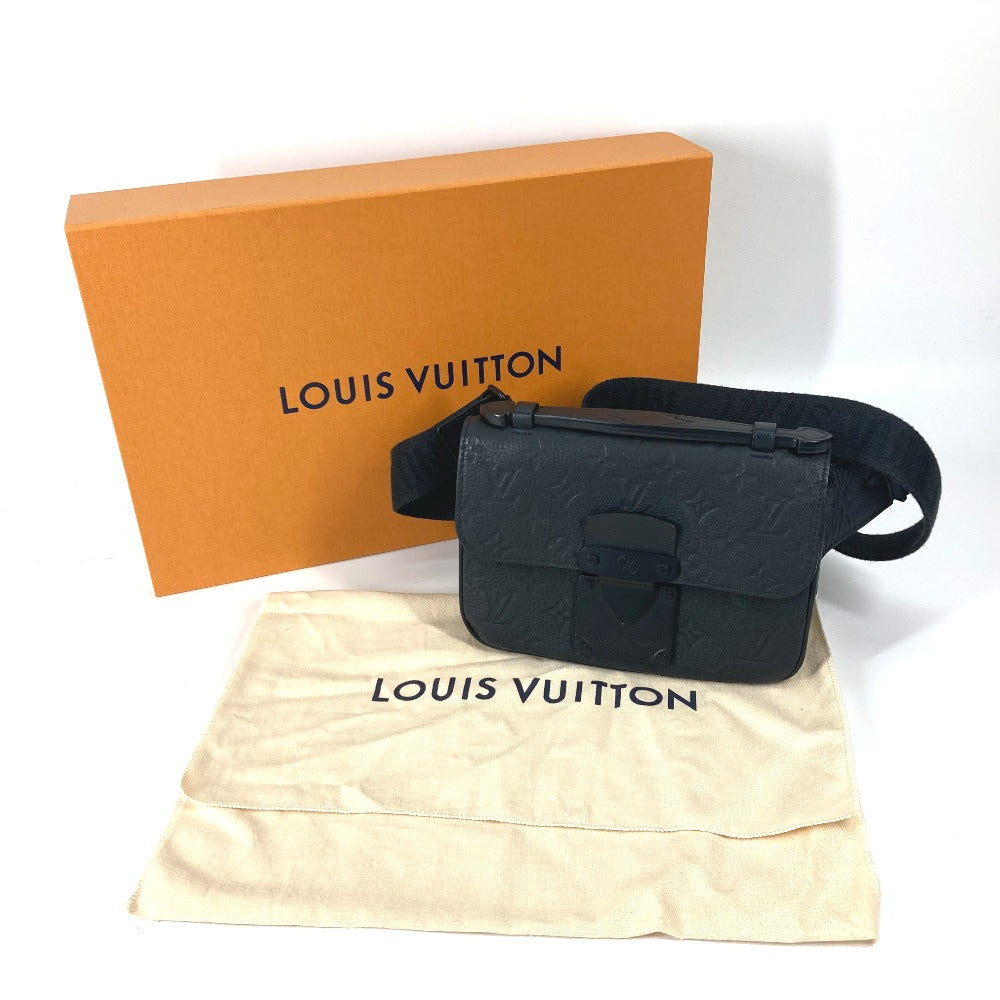 LOUIS VUITTON M58487 モノグラムアンプラント Sロック・スリングバッグ クロス ショルダーバッグ カバン ボディバッグ モノグラムアンプラントレザー メンズ ブラック