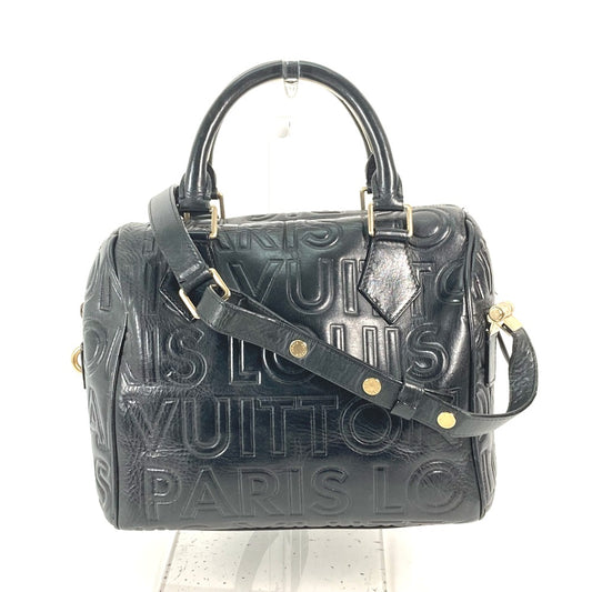 LOUIS VUITTON M95814 2008 Limited Edition Monogram Speedy Mini 20 2-Way Bag Shoulder Bag Handbag Leather Women's Black