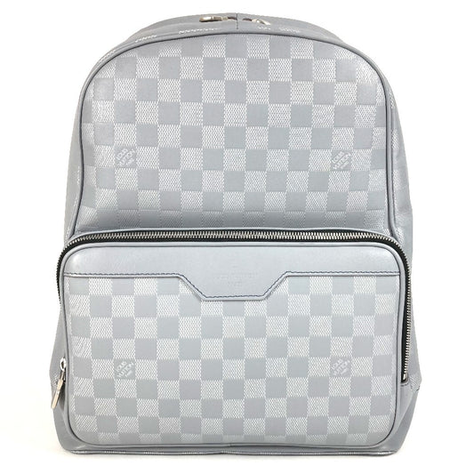 Louis Vuitton N40096 Damier Infini Backpack Bag Rucksack Damier Infini Leather Lelaki Gri Silver