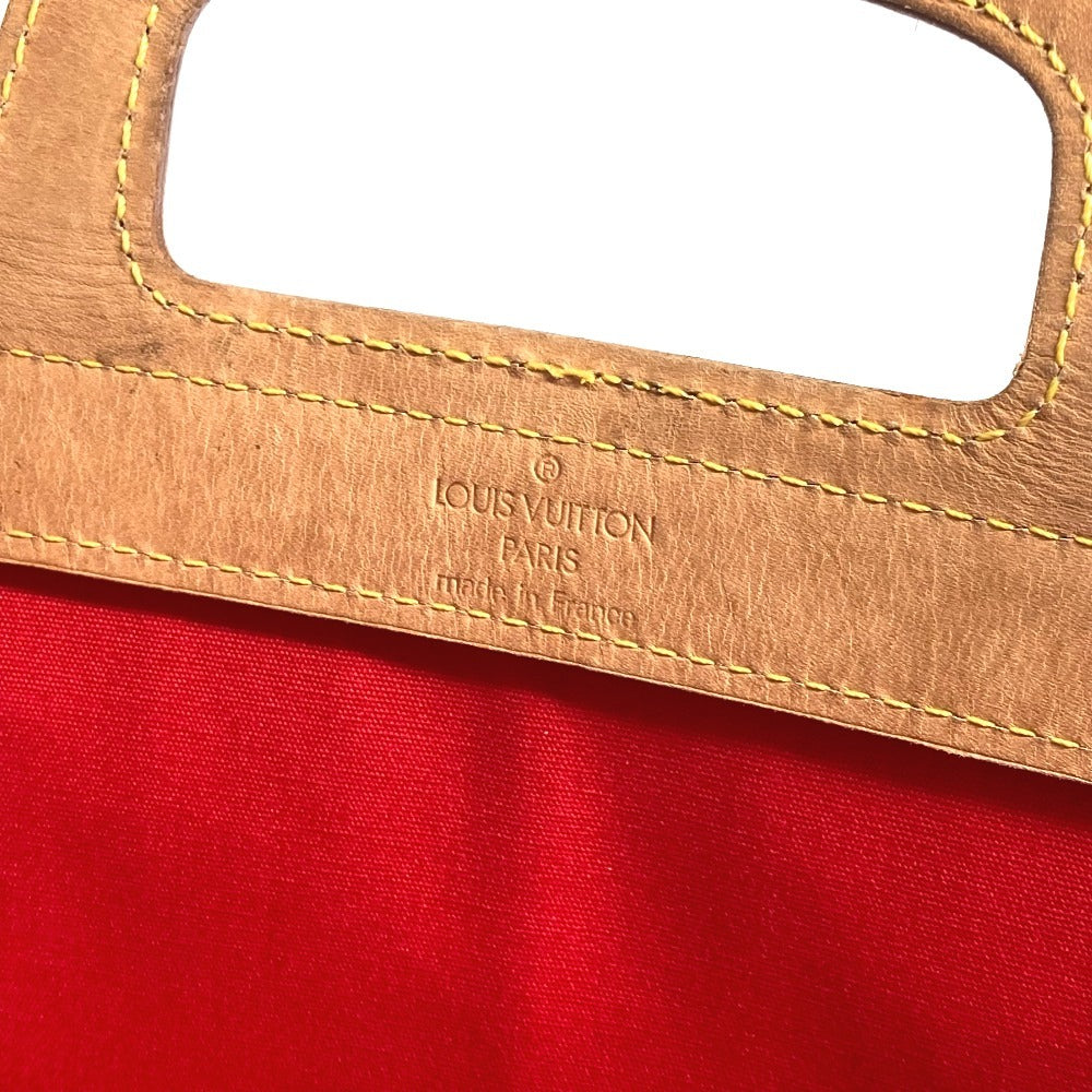 LOUIS VUITTON M91078 Monogram Vernis Stanton Vertical Handbag, Monogram Vernis, Women's, Red