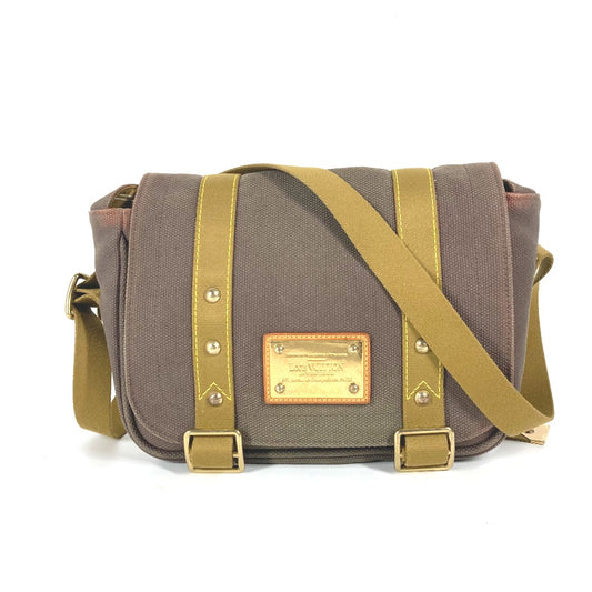 LOUIS VUITTON M40080 Antiagua Busas PM Crossbody Messenger Bag Shoulder Bag Canvas Women's Brown