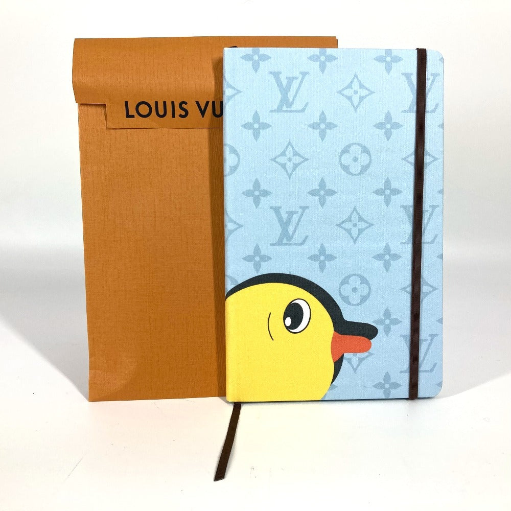 LOUIS VUITTON GI1119 モノグラム アヒル ノートブックMM・ジェーン ステーショナリー メモ帳 ノート ノートブック キャンバス ユニセックス ブルー - brandshop-reference