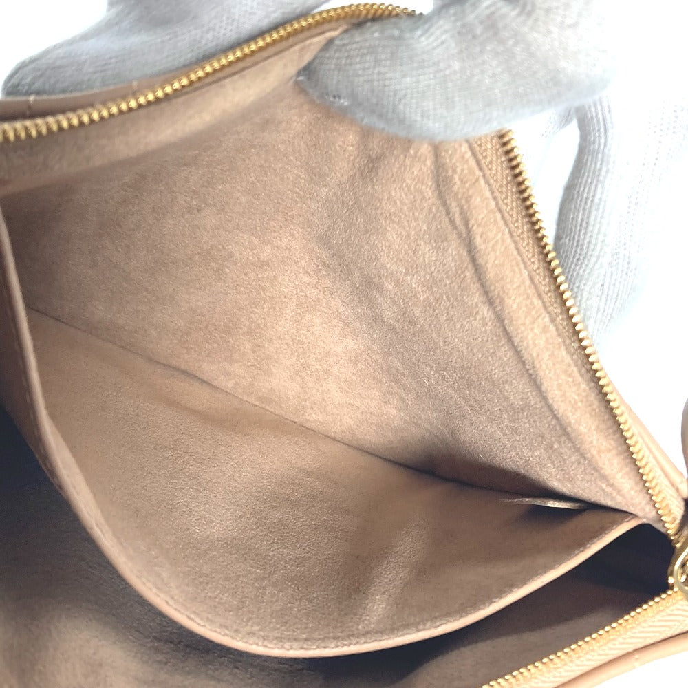 LOUIS VUITTON M68478 ニューウエーブ ポシェットジップ カバン ポーチ ストラップ付 クラッチバッグ レザー レディース ベージュ - brandshop-reference