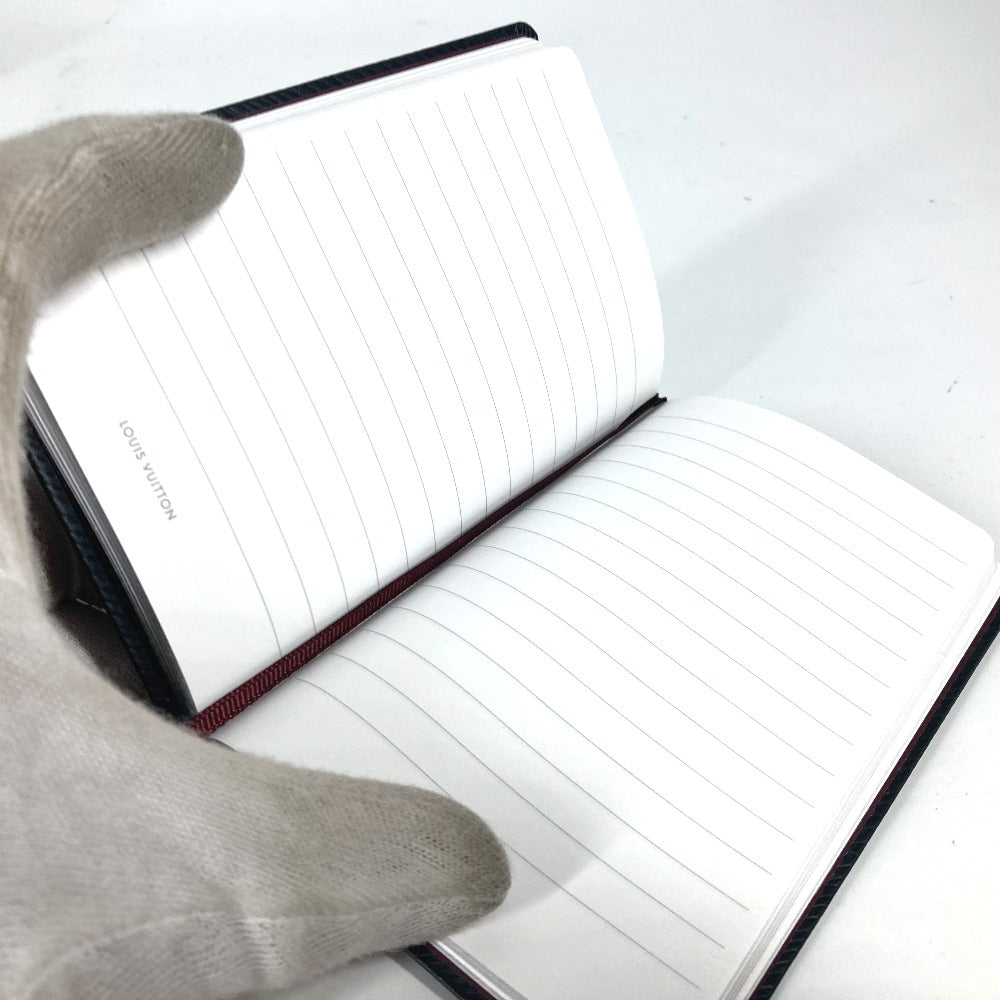 LOUIS VUITTON GI0110 Epi Cahier Gustave PM Stationery Notebook/Notepad in Epi Leather, Women's, Black