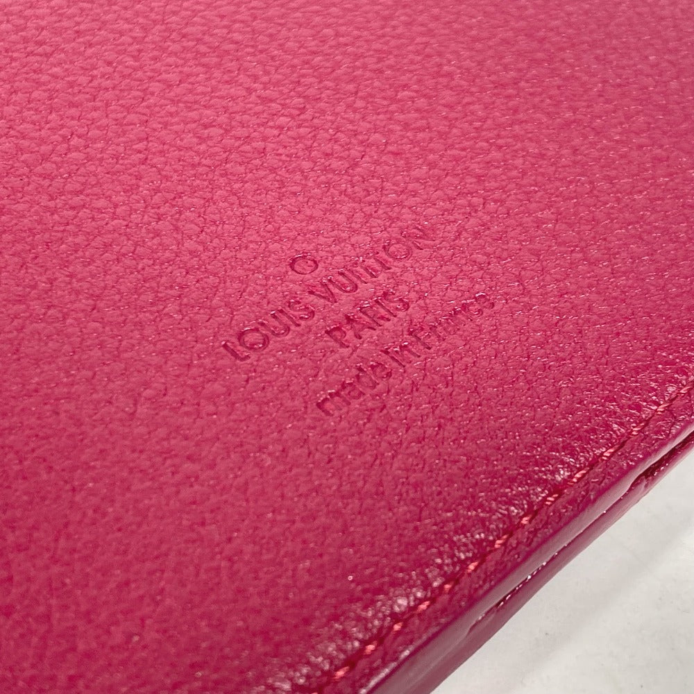 LOUIS VUITTON ロゴ ブックカバー 本 ステーショナリー ケース ノートカバー レザー レディース パープル系