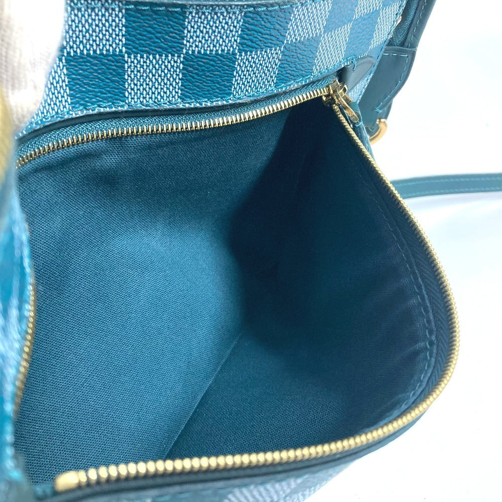 LOUIS VUITTON N41310 ダミエカラー モジュール 2WAYバッグ クラッチバッグ カバン セカンドバッグ ショルダーバッグ PVC/レザー ユニセックス シアン グリーン