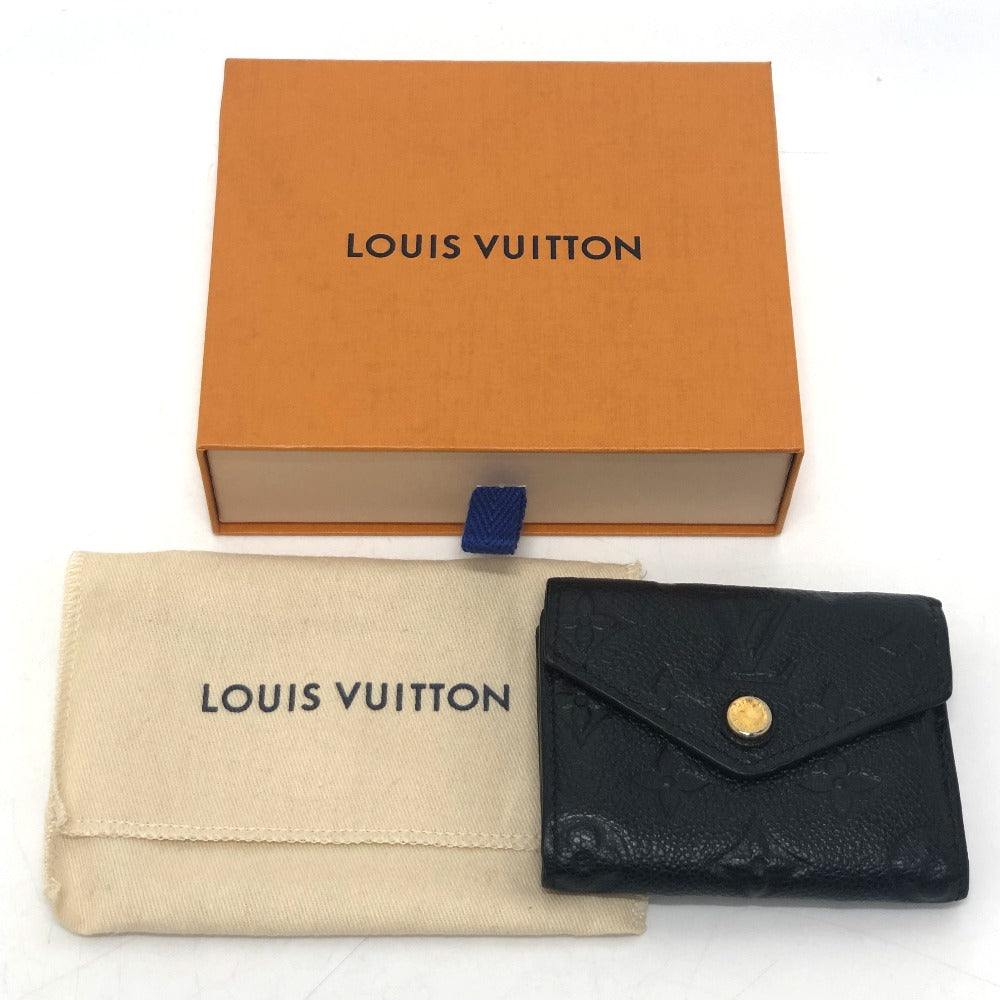 LOUIS VUITTON M62935 ポルトフォイユ ゾエ 財布 ミニウォレット 3つ折り財布 モノグラムアンプラントレザー レディース ブラック - brandshop-reference