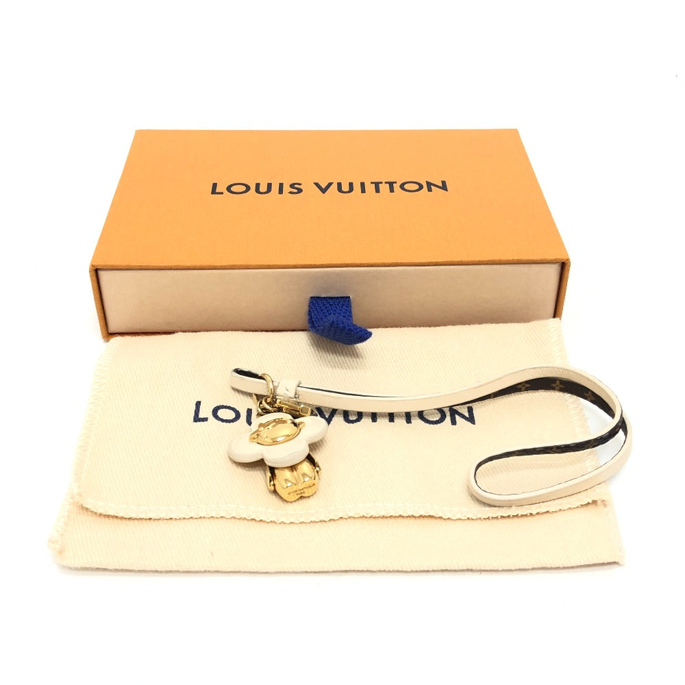 LOUIS VUITTON M02204 バッグチャーム・ミニ ヴィヴィエンヌ ネックストラップ アクセサリー ストラップ キーホルダー GP/レザー レディース ホワイト - brandshop-reference