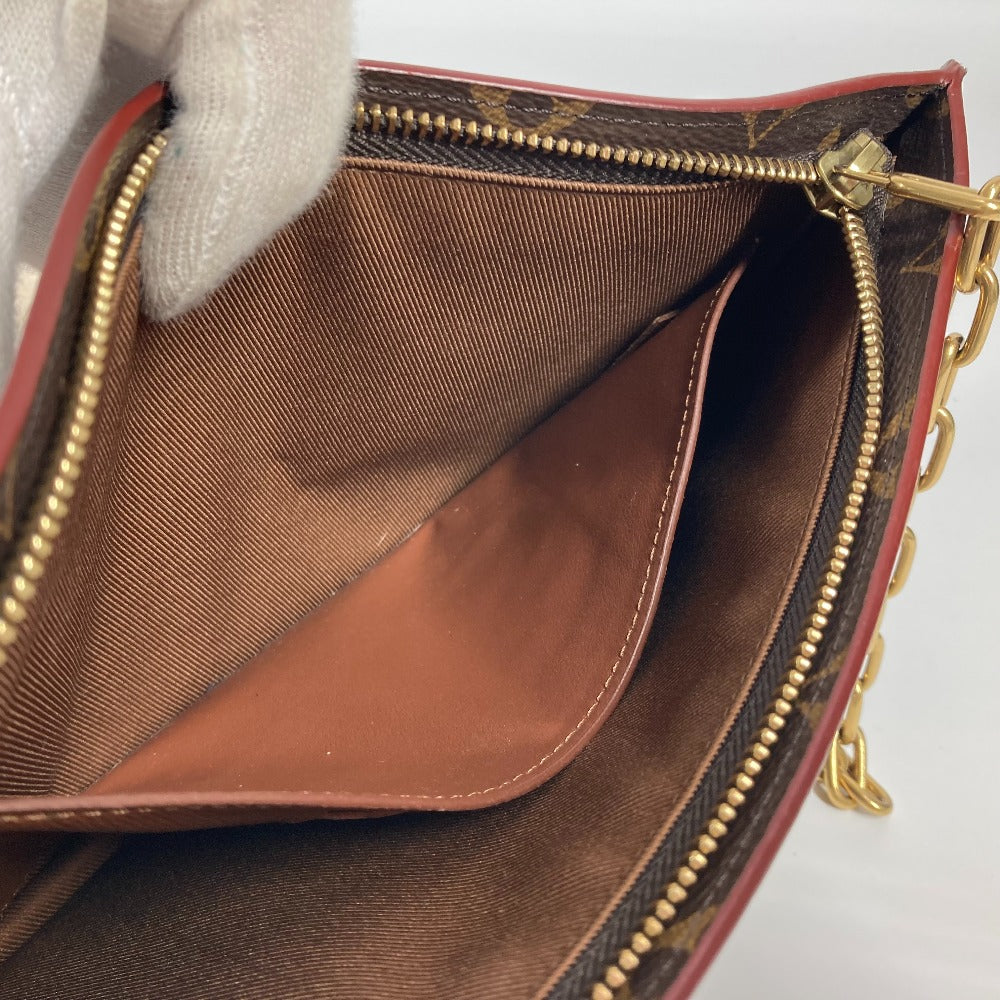 LOUIS VUITTON M55646 モノグラム チェーンクラッチ カバン ポーチ バッグ チェーン クラッチバッグ モノグラムキャンバス ユニセックス ブラウン - brandshop-reference