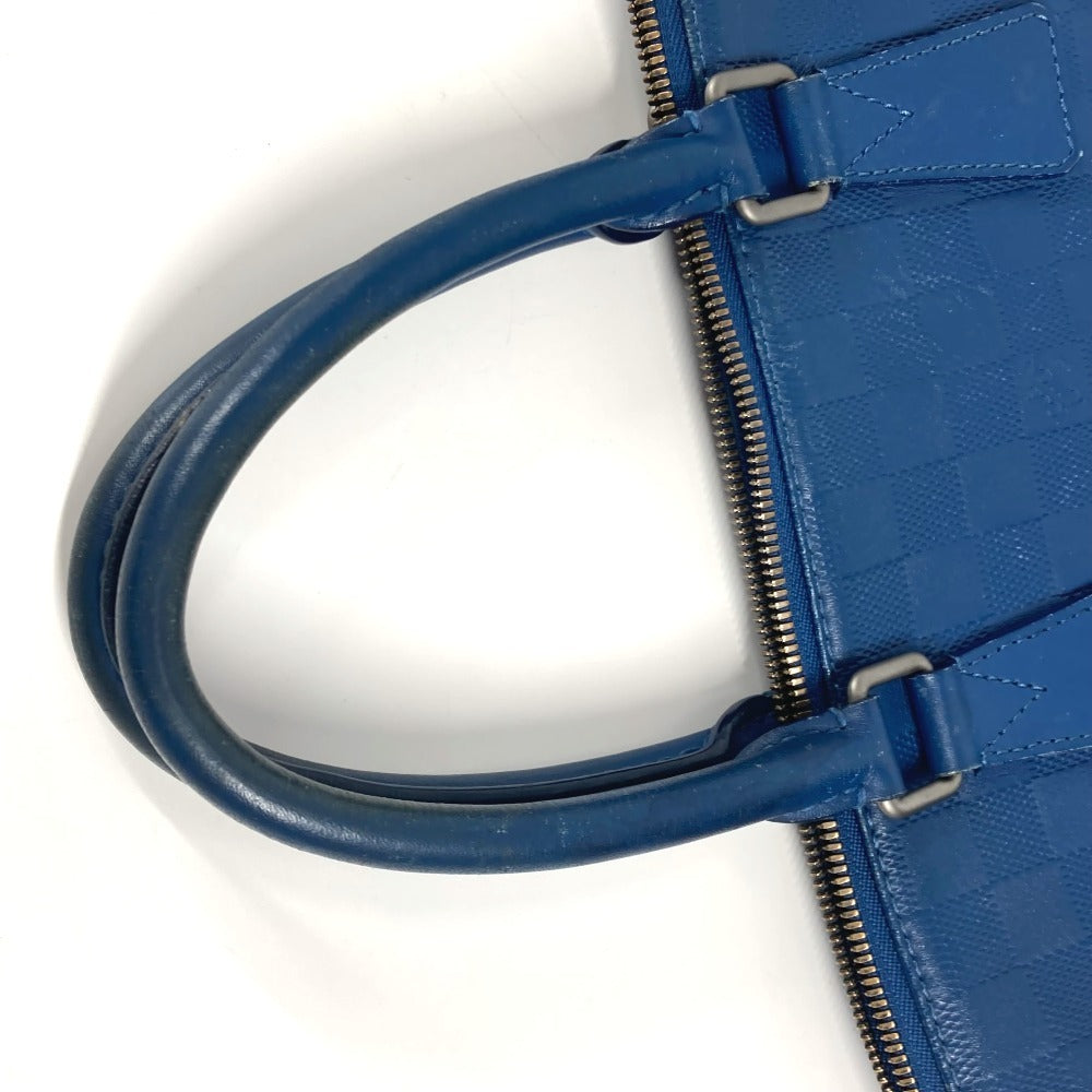 LOUIS VUITTON N41328 Damier Infini Porte Document Manjour PDJ Bag, Document Bag, Briefcase, Handbag, Business Bag, Damier Infini Leather, Unisex, Blue