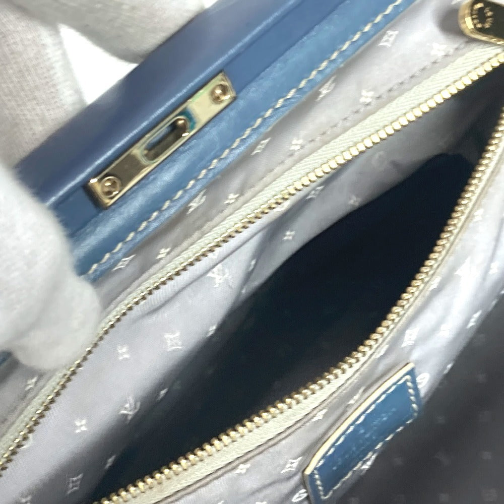 LOUIS VUITTON スハリ アンジェニューGM トートバッグ カバン ハンドバッグ スハリレザー レディース ブルー