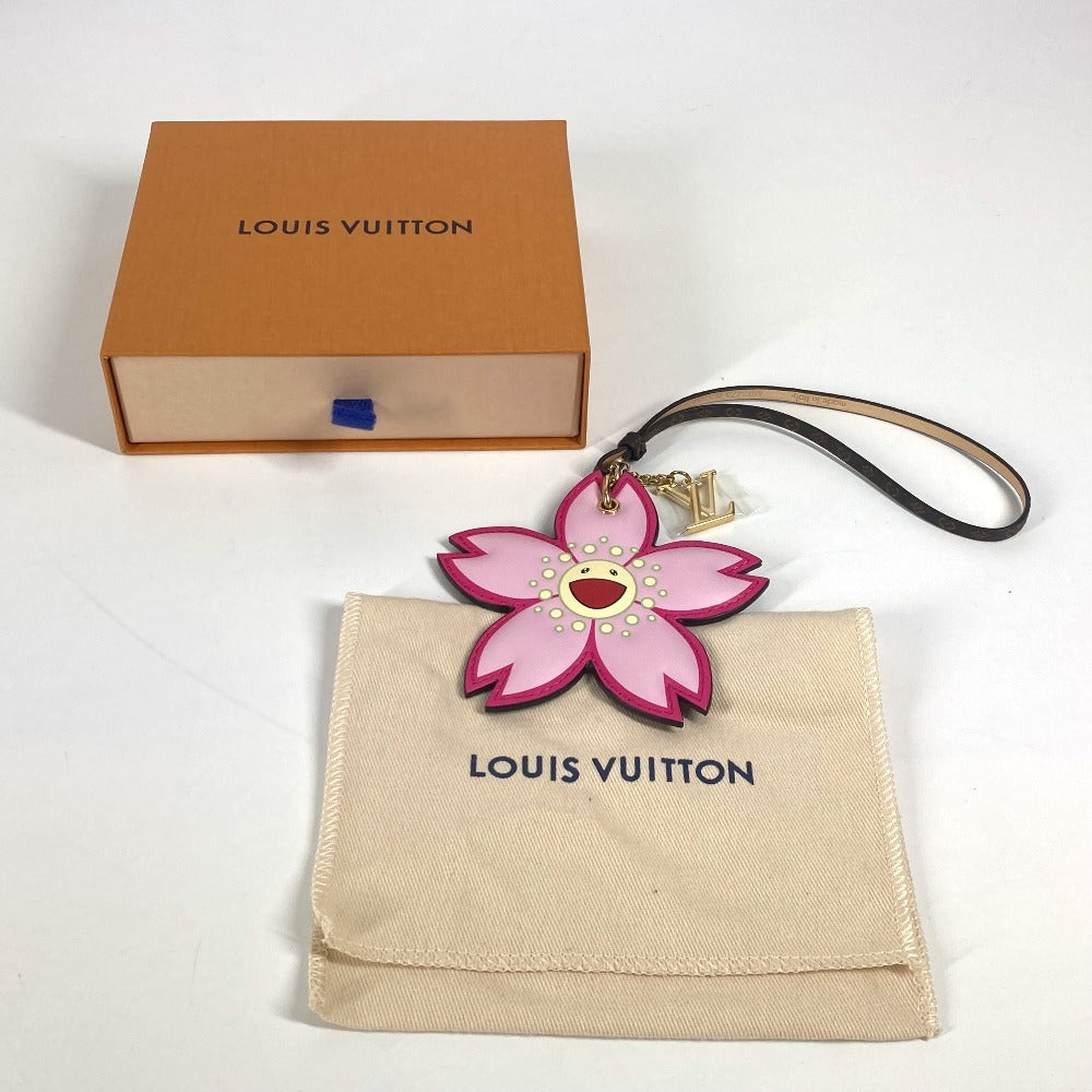 LOUIS VUITTON M02475 LV×TM モノグラム 村上隆 バッグチャーム・チェリーブロッサム チャーム バッグチャーム モノグラムキャンバス レディース ブラウン