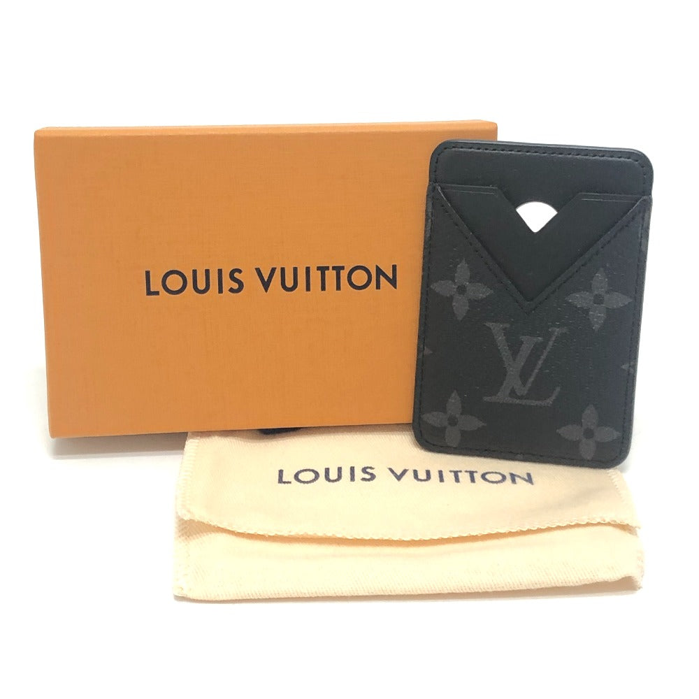LOUIS VUITTON M12602 ポルト カルト・マグネット フォンアクセサリー カードケース モノグラムエクリプスキャンバス メンズ ブラック
