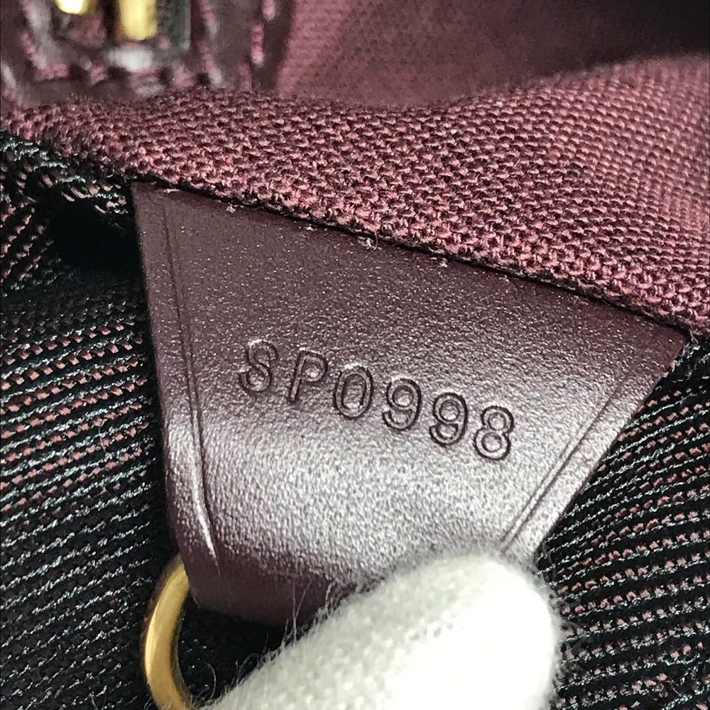 LOUIS VUITTON M30176 Taiga Cassiar Backpack, Flap Bag, Taiga Leather, Unisex, Acajou, Wine Red