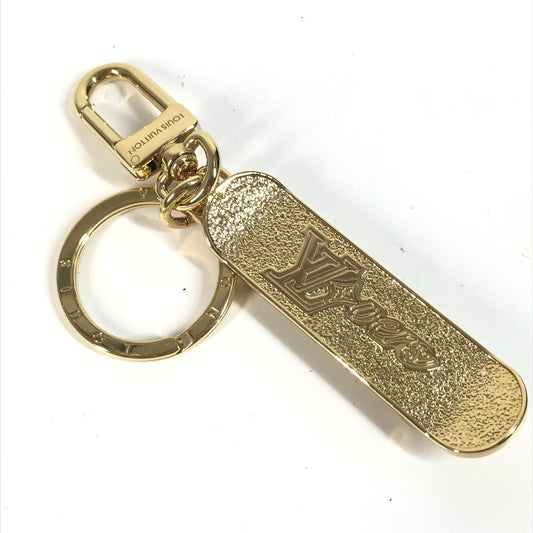 LOUIS VUITTON M02187 Monogram Keychain LV Skateboard Bag Charm Metal Keychain Unisex Gold