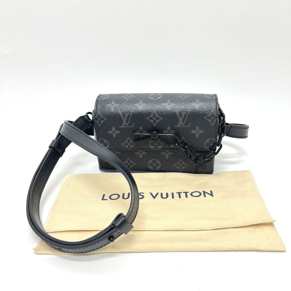 LOUIS VUITTON M81783 スティーマー ウェアラブル ウォレット ショルダーバッグ モノグラムエクリプスキャンバス ユニセックス ブラック