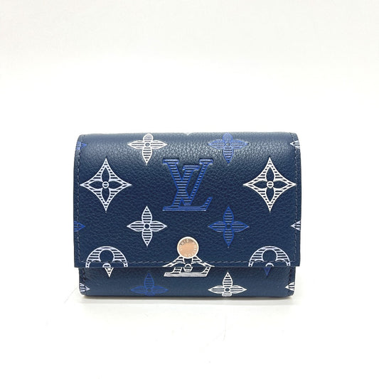 LOUIS VUITTON M29130 Victor Wallet Short Wallet Wallet Trifold Wallet Monogram Shadow Leather Unisex Navy Blue Navy