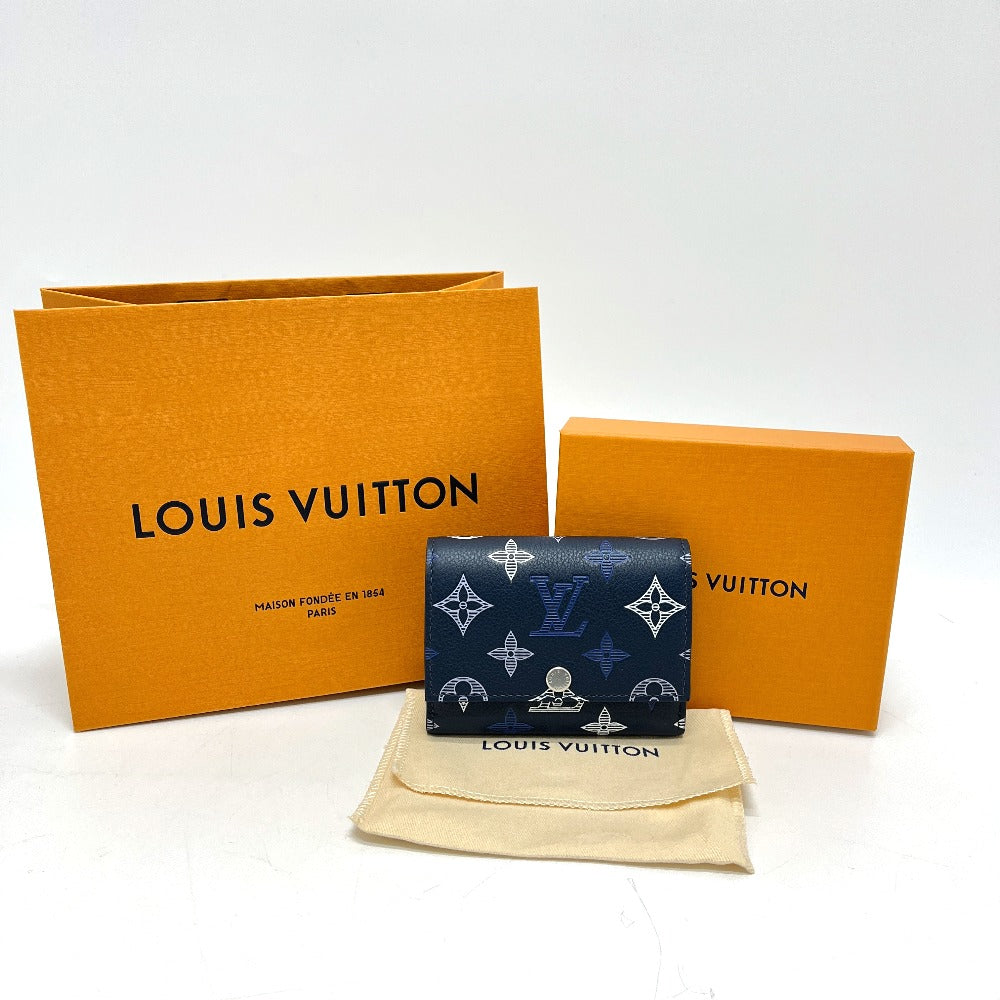 LOUIS VUITTON M29130 ヴィクター・ウォレット 短財布 ウォレット 財布 3つ折り財布 モノグラムシャドウレザー ユニセックス ネイビーブルー ネイビー