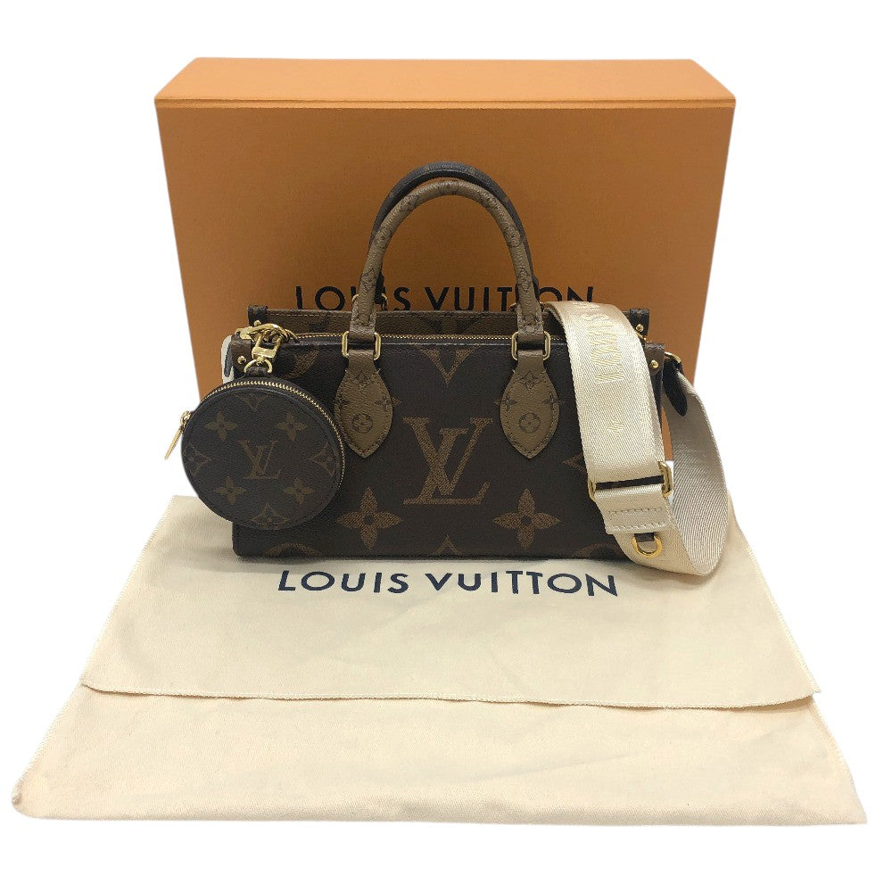 LOUIS VUITTON M46653 On the Go EW Bag 2WAY Shoulder Bag Crossbody Pochette Hand Bag MonogramCanvas Black Used