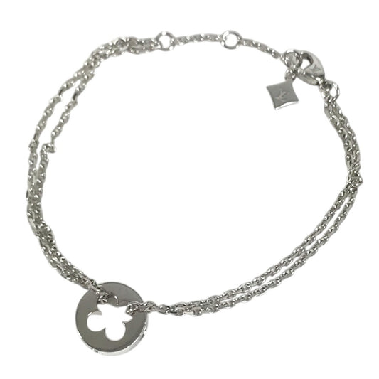 LOUIS VUITTON Q95621 K18 Gold 18K Bracelet Chain Empreinte Current products: Accessories and jewelry Bracelet WG750 Silver Used