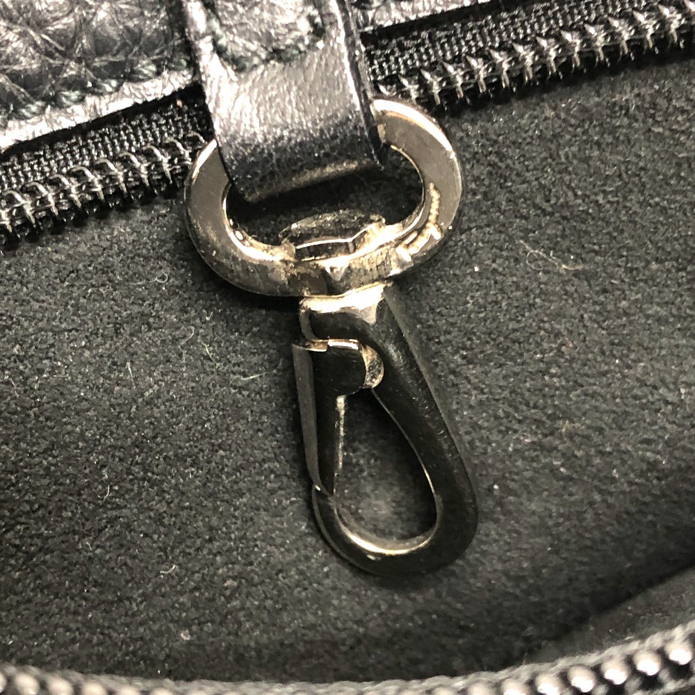 Salvatore Ferragamo Gancini shoulder bag, tote bag, leather, women's, black