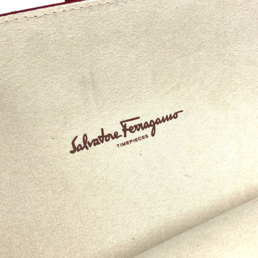 Salvatore Ferragamo ロゴ ウォッチケース 時計ケース ポーチ レザー メンズ レッド - brandshop-reference
