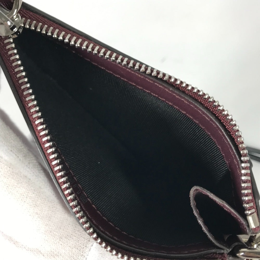 BURBERRY 財布 小銭入れ TB ストラップ付 フラグメントケース カードケース コインケース レザー メンズ パープル系 - brandshop-reference